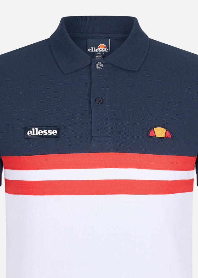 Ellesse Polo's Muccio polo - navy red white