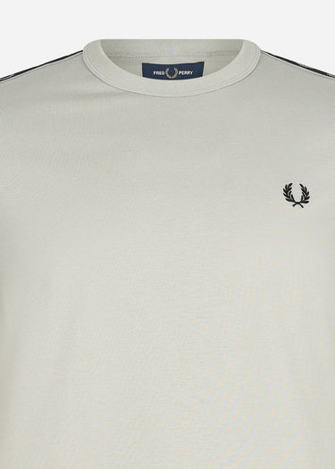 Fred Perry T-shirts Contrast tape ringer t-shirt - limestone black