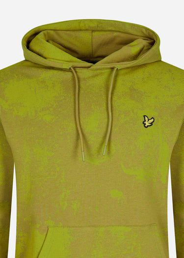 Lyle & Scott Hoodies Erosion print hoodie - tin green