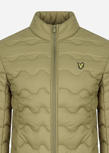 Lyle & Scott Jassen  Crest quilted jacket - seaweed