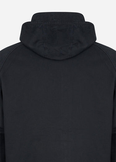 Lyle & Scott Jassen Garment dyed zip through jacket - dark navy