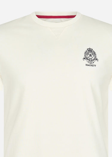 Hackett London T-shirts  Heritage logo tee - white