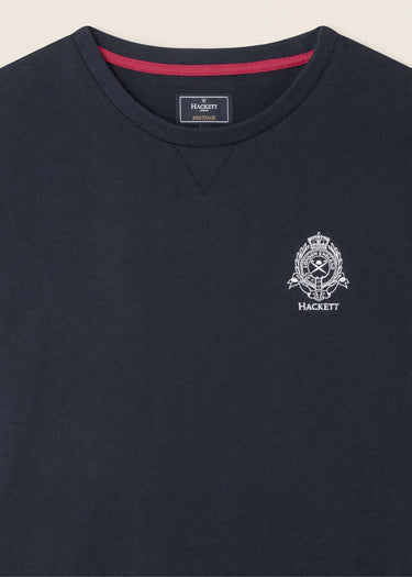 Hackett London T-shirts Heritage logo tee - navy blazer