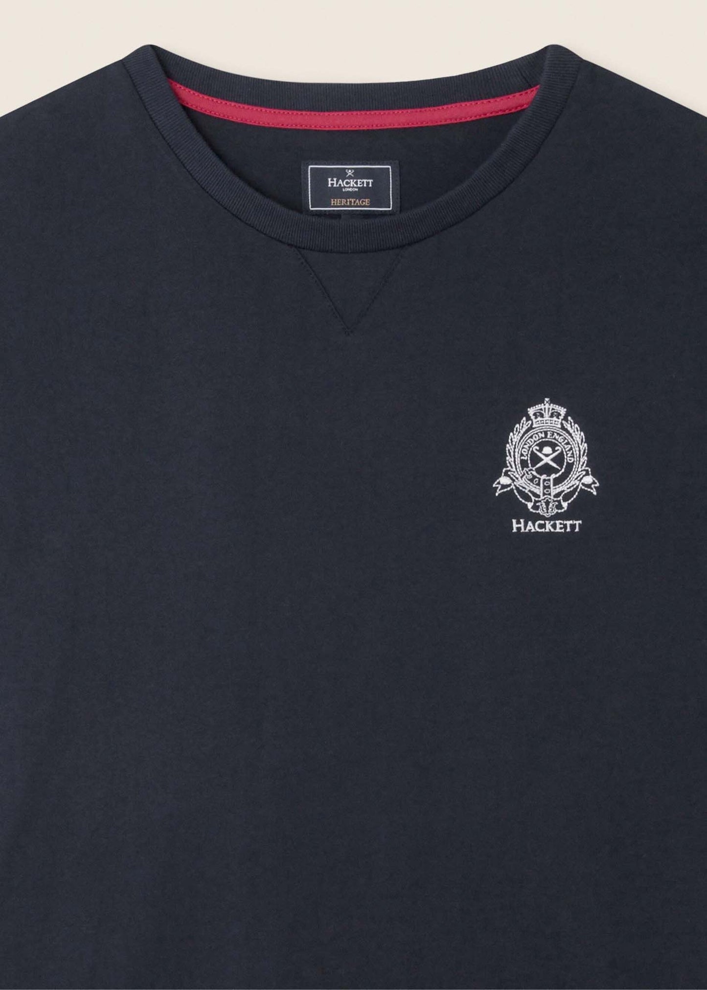 Hackett London T-shirts Heritage logo tee - navy blazer