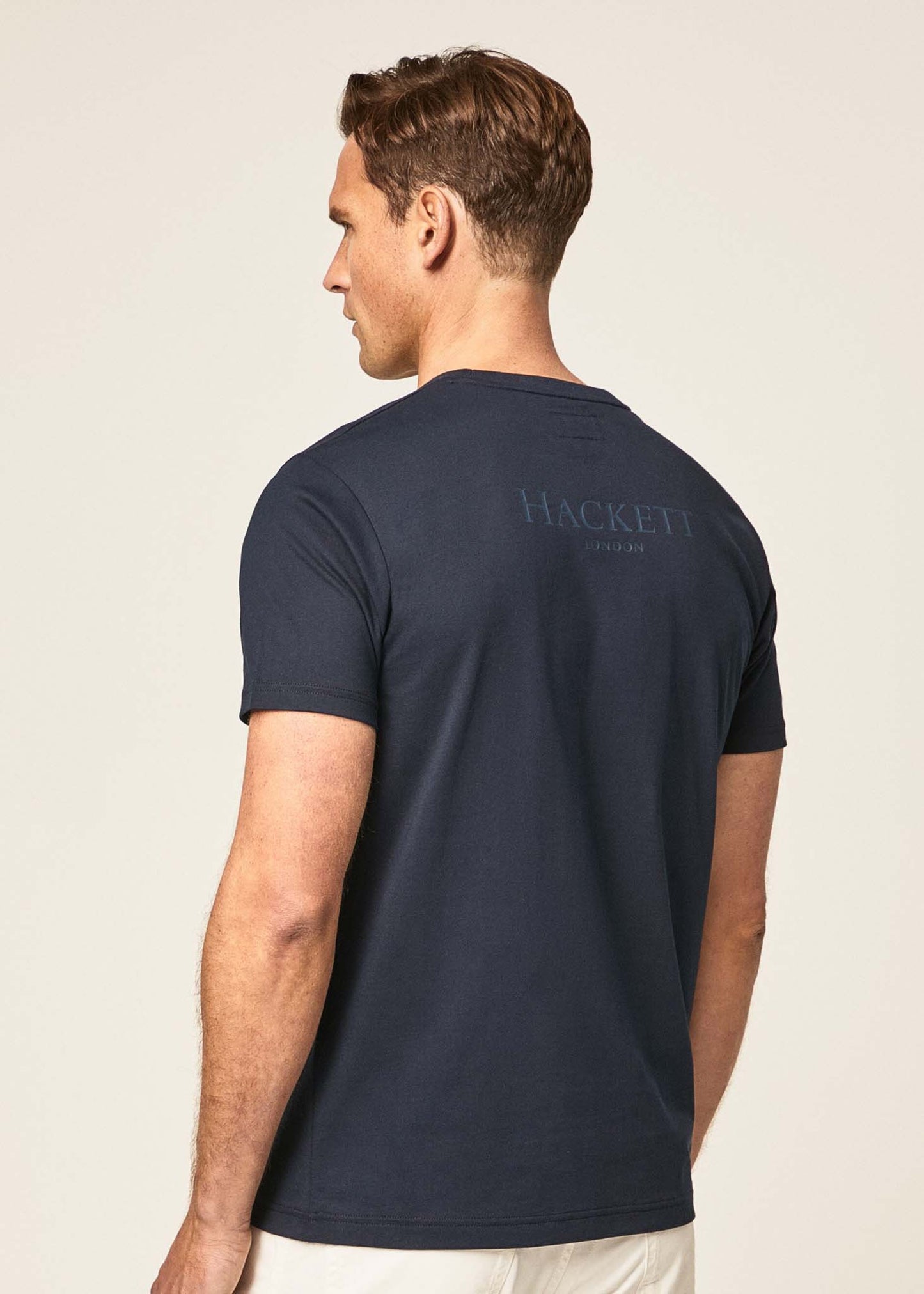 Hackett London T-shirts Heritage logo tee - navy blazer
