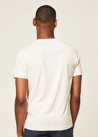 Hackett London T-shirts Heritage logo tee - white
