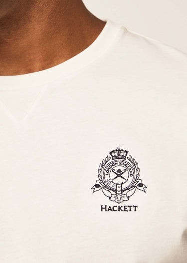 Hackett London T-shirts  Heritage logo tee - white