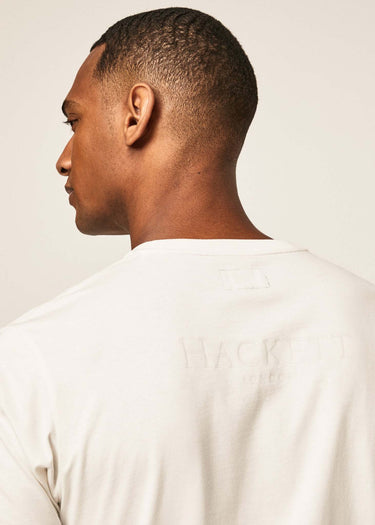 Hackett London T-shirts  Heritage logo tee - white