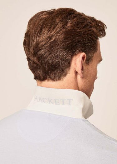 Hackett London Polo's  Cotton pique polo shirt - oxford blue