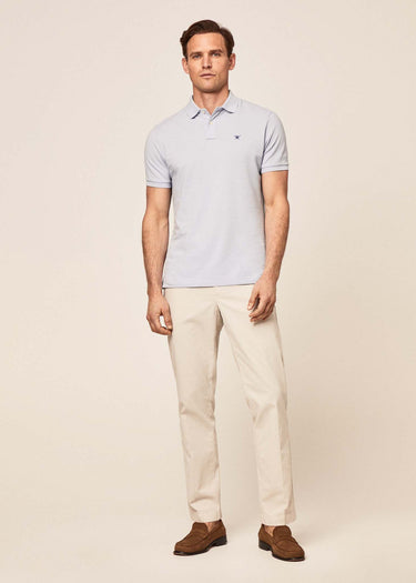 Hackett London Polo's  Cotton pique polo shirt - oxford blue