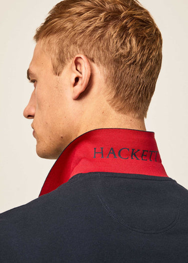 Hackett London Polo's Cotton pique polo shirt - navy