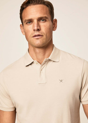 Hackett London Polo's  Cotton pique polo shirt - silver lining