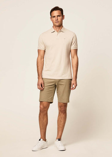 Hackett London Polo's  Cotton pique polo shirt - silver lining