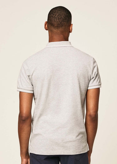 Hackett London Polo's  Heritage logo polo - grey marl