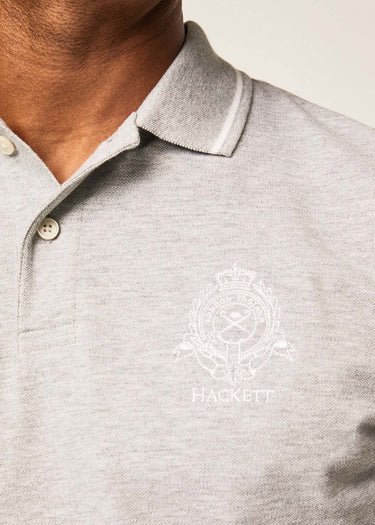 Hackett London Polo's  Heritage logo polo - grey marl