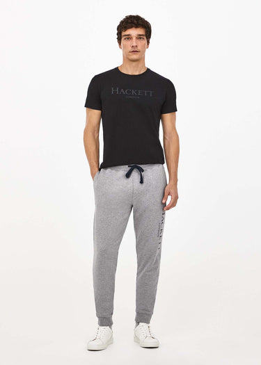 Hackett London Broeken Terry logo joggers - light grey marl