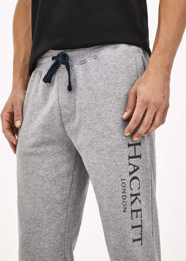 Hackett London Broeken Terry logo joggers - light grey marl