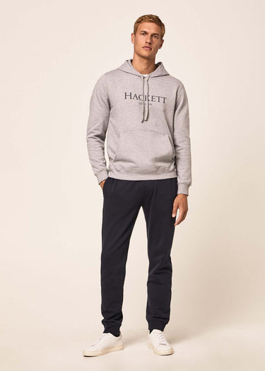 Hackett London Hoodies Logo hoodie - light grey marl