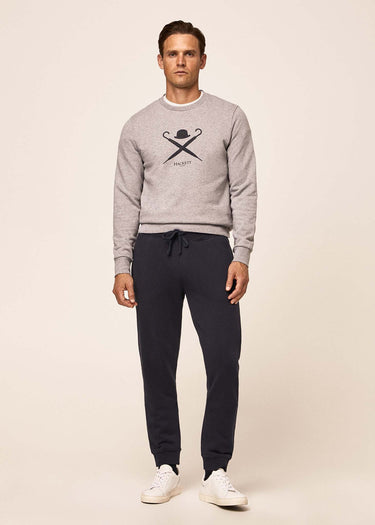 Hackett London Truien Logo sweatshirt - light grey marl