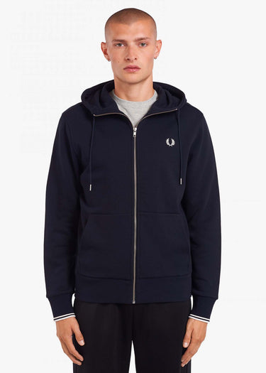 Fred Perry Vesten Hooded zip-through sweatshirt - navy
