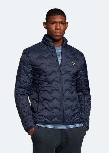 Lyle & Scott Jassen  Crest quilted jacket - dark navy
