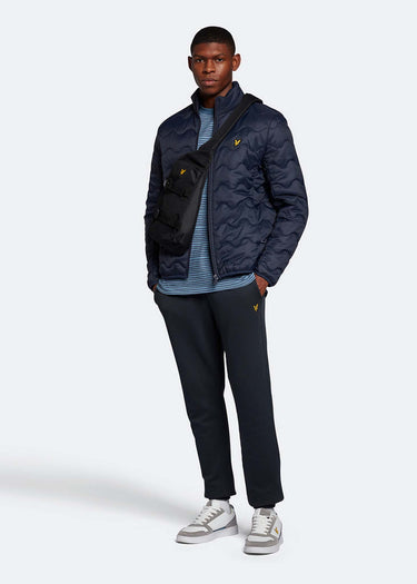 Lyle & Scott Jassen  Crest quilted jacket - dark navy