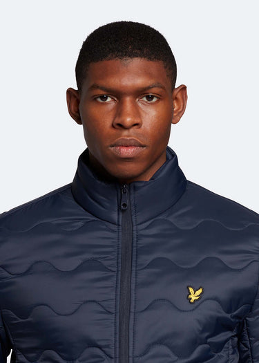 Lyle & Scott Jassen  Crest quilted jacket - dark navy