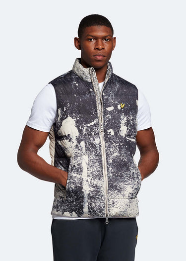 Lyle & Scott Bodywarmers Erosion print gilet - cove