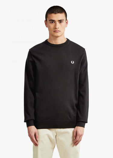 Fred Perry Truien Classic crew neck jumper - black