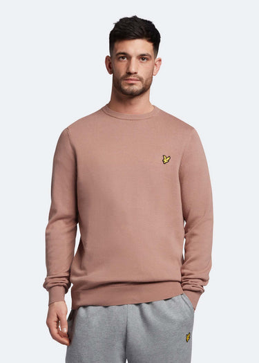 Lyle & Scott Truien Cotton crew neck jumper - hutton pink