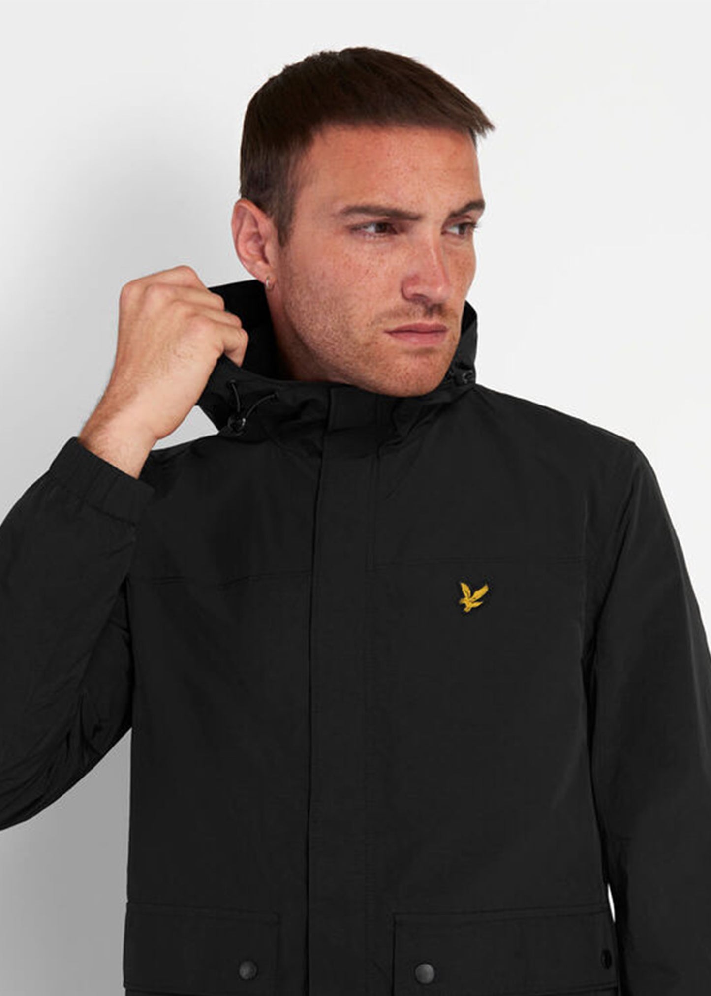 Lyle & Scott Jassen Hooded pocket jacket - jet black