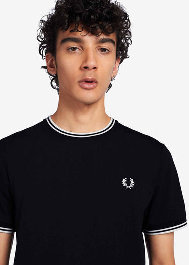 Fred Perry T-shirts Twin tipped t-shirt - black