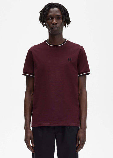 Fred Perry T-shirts Twin tipped t-shirt - oxblood