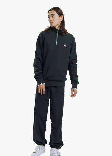 Fred Perry Truien  Half zip sweatshirt - night green