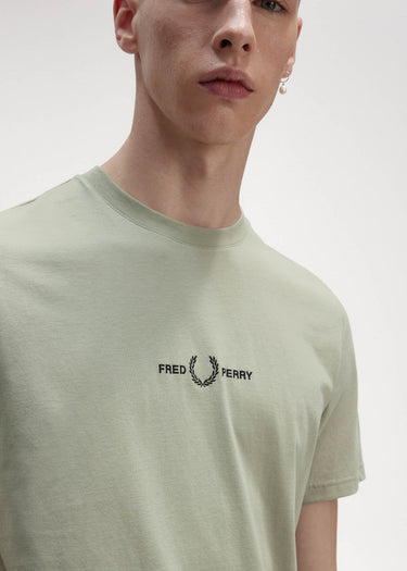 Fred Perry T-shirts Embroidered t-shirt - seagrass