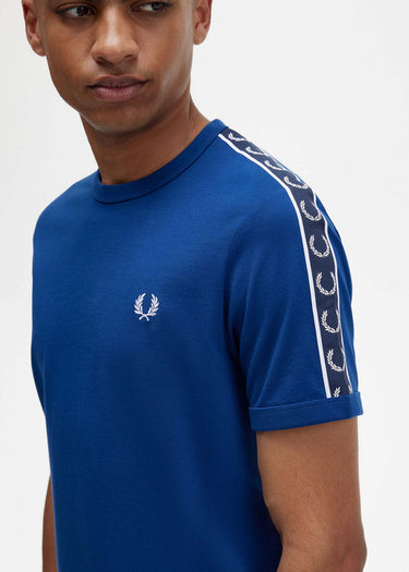 Fred Perry T-shirts Contrast tape ringer t-shirt - shaded cobalt navy