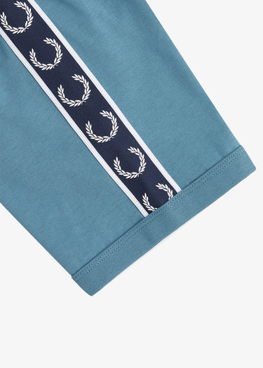 Fred Perry T-shirts Contrast tape ringer t-shirt - ash blue navy