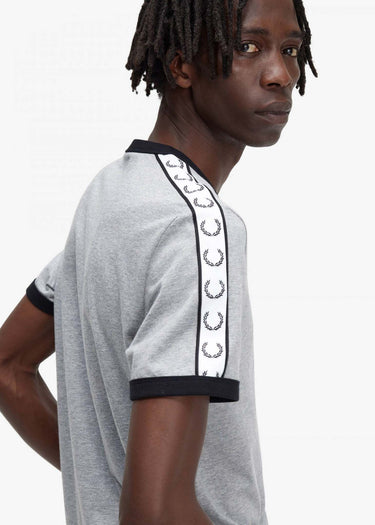 Fred Perry T-shirts Taped ringer t-shirt - steel marl