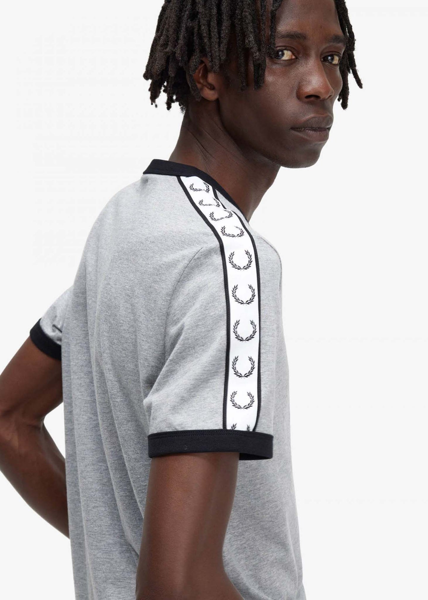 Fred Perry T-shirts Taped ringer t-shirt - steel marl