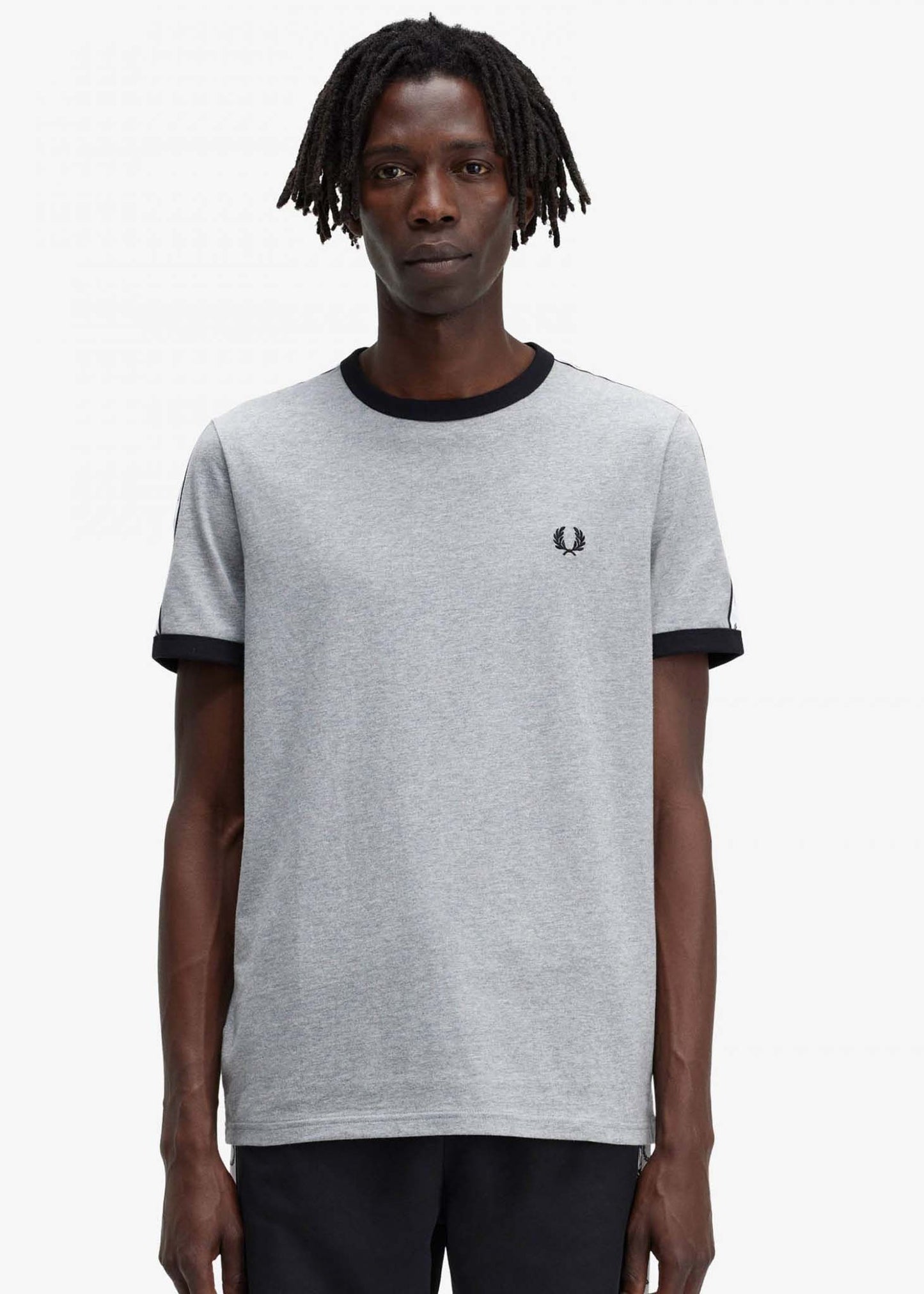 Fred Perry T-shirts Taped ringer t-shirt - steel marl
