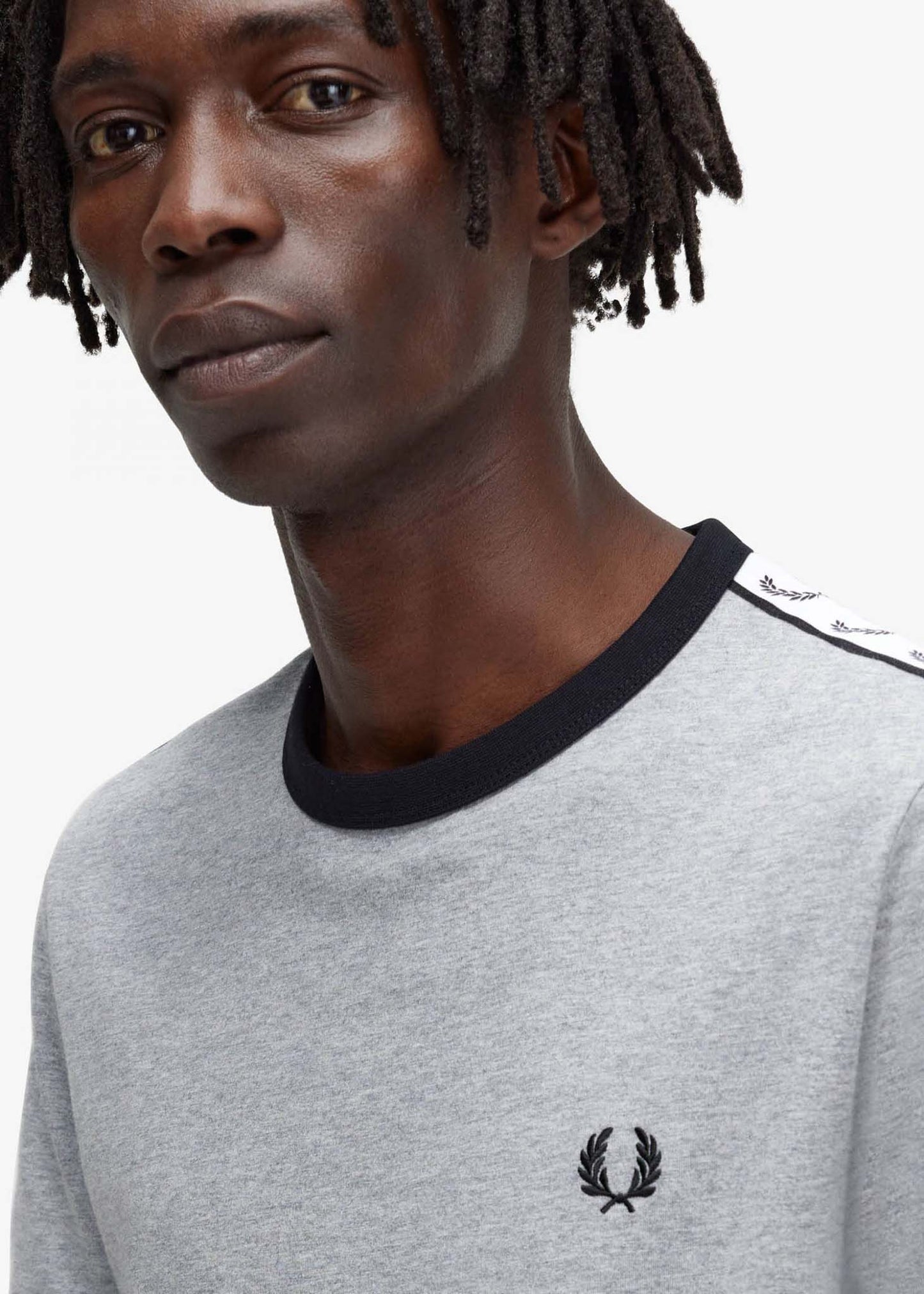 Fred Perry T-shirts Taped ringer t-shirt - steel marl