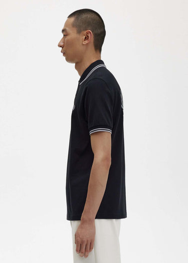 Fred Perry Polo's Back graphic polo shirt - black