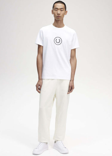 Fred Perry T-shirts Circle branding t-shirt - white