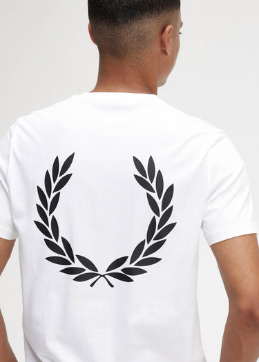 Fred Perry T-shirts Back graphic t-shirt - white