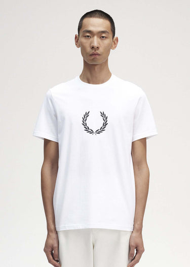 Fred Perry T-shirts Laurel wreath graphic t-shirt - white