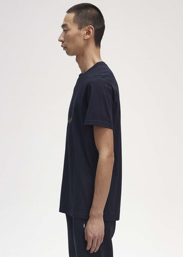 Fred Perry T-shirts Laurel wreath graphic t-shirt - navy