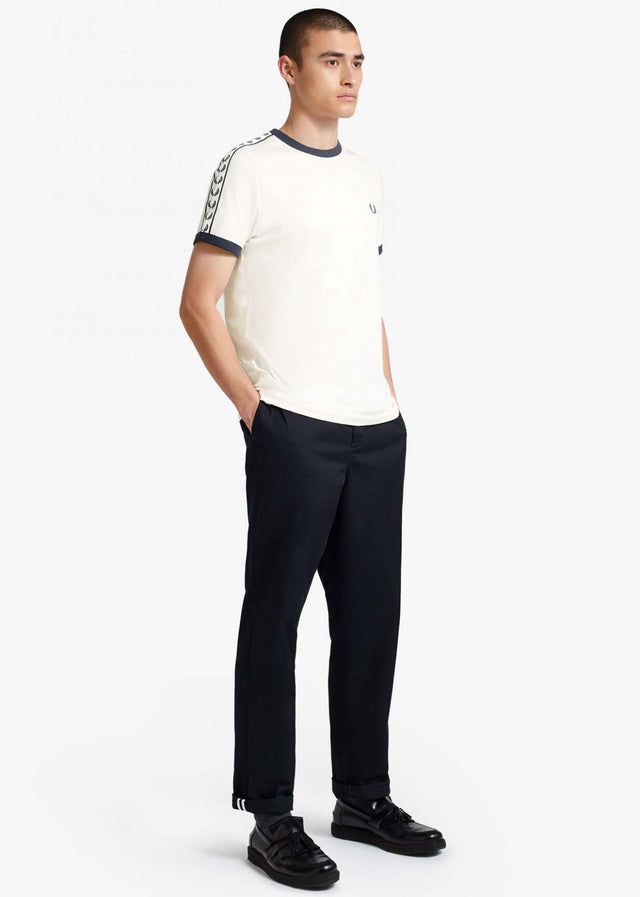 Fred Perry T-shirts Taped ringer t-shirt - snow white