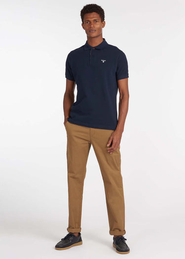 Barbour Polo's Barbour tartan pique polo - new navy