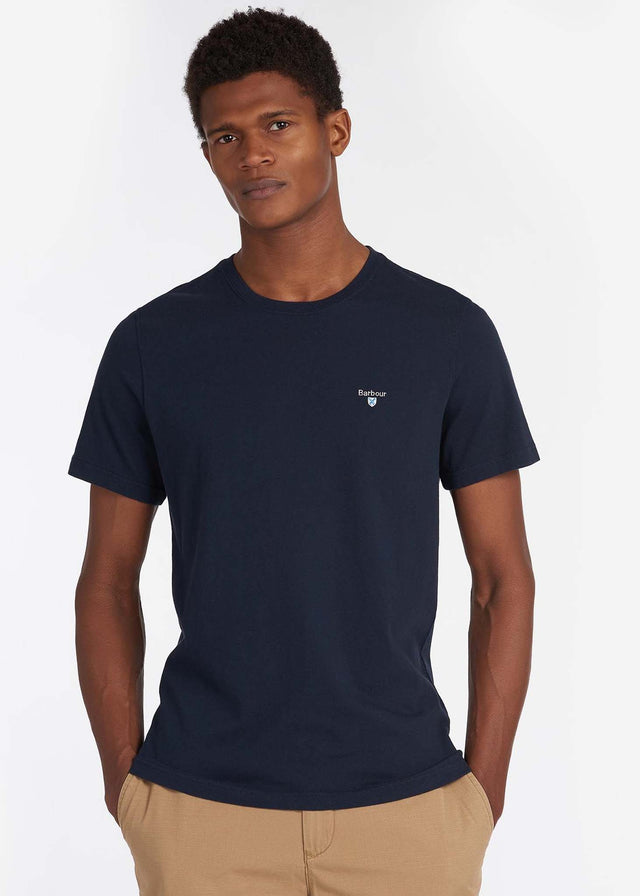 Barbour T-shirts Tartan sports tee - new navy