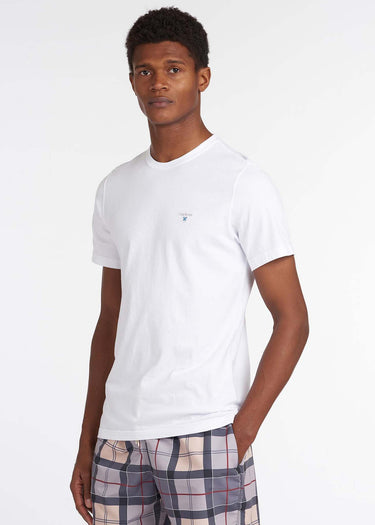 Barbour T-shirts  Tartan sports tee - white